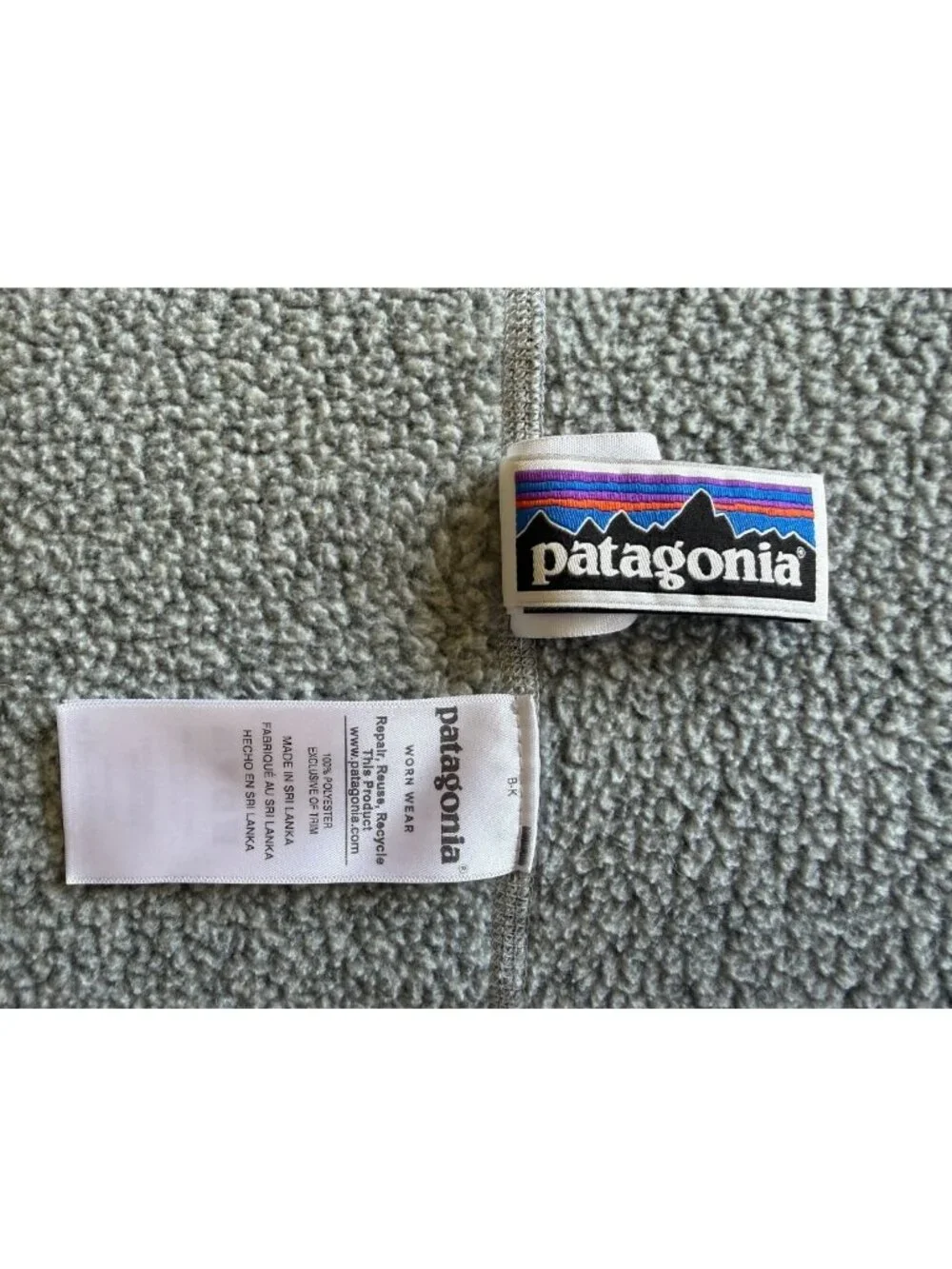 Patagonia Kids Better Sweater Full-Zip Fleece Jacket Gray – Size Large 12